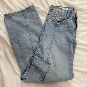 Zara Blue Straight Jeans Classic Style